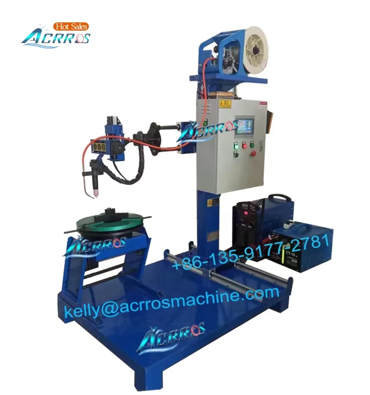 Automatic Welding Manipulator pipe flange circular seam welding machine and rotating turntable 200mm chuck