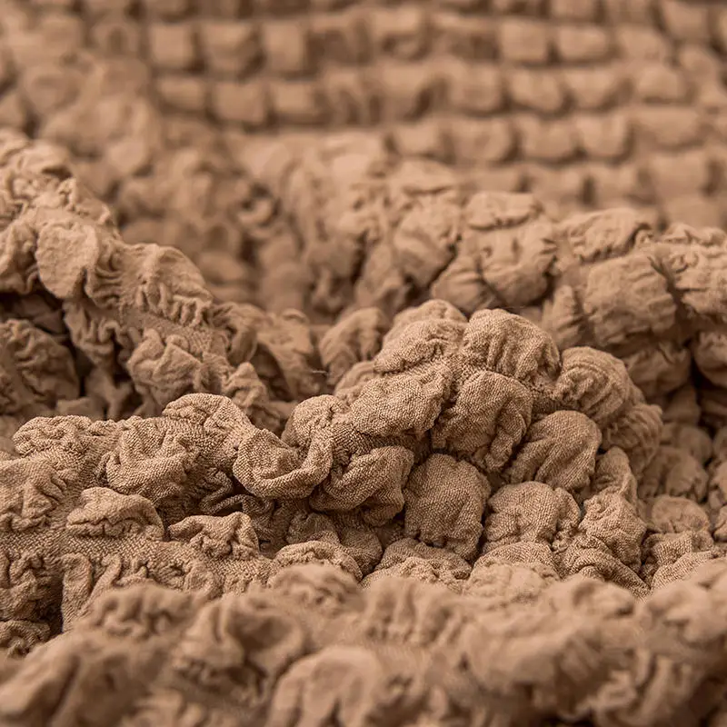 Jacquard Sofa Cover with Skirt Popcorn Plaid Sofa Slipcover European Style Armchair Couch Covers Living Room Protector Furniture