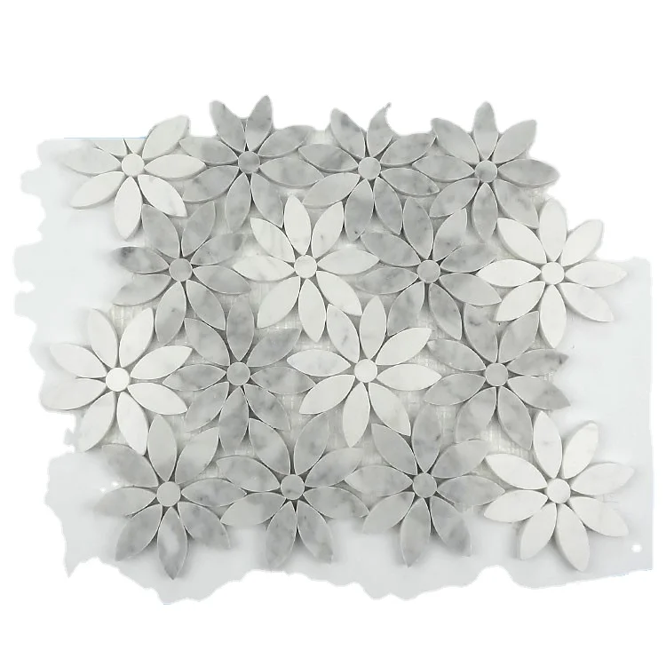 Decoration Ideas Wonderful Flower Stone Mosaic Art Design Stone For Wall
