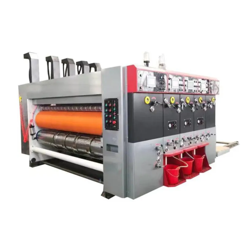 Factory Price Flexo Trade Sheet Automatic 4 Color Slotting Corrugated Carton Printing Machine