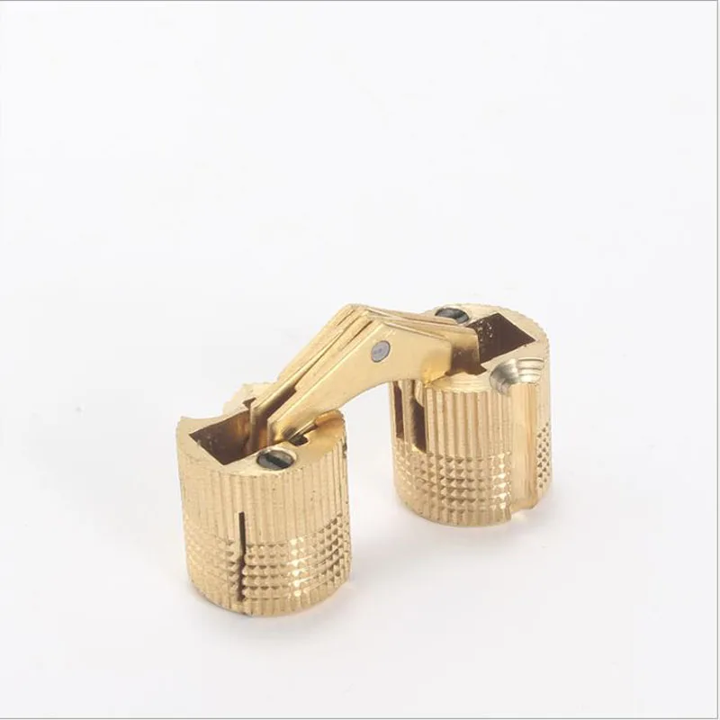 2021 factory supply gold small pure brass barrel pin hinge for jewelry box
