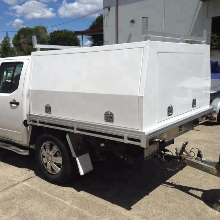 Порошковое покрытие двойной кабины Ute лоток алюминиевый навес UTE ящик для инструментов водонепроницаемый