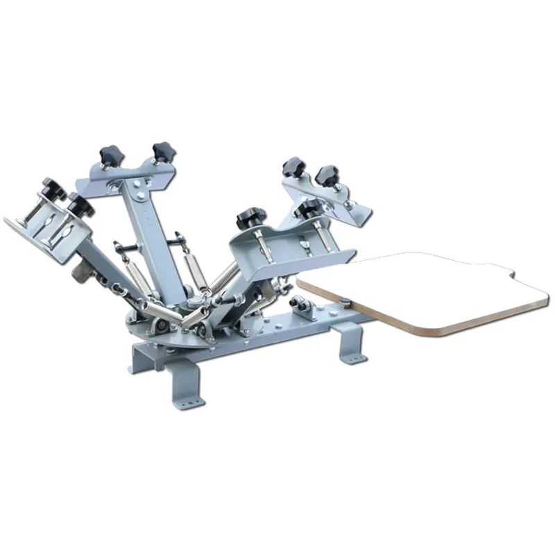4 Color 1 Station Silk Screening Screenprint Press Screen Printing Machine