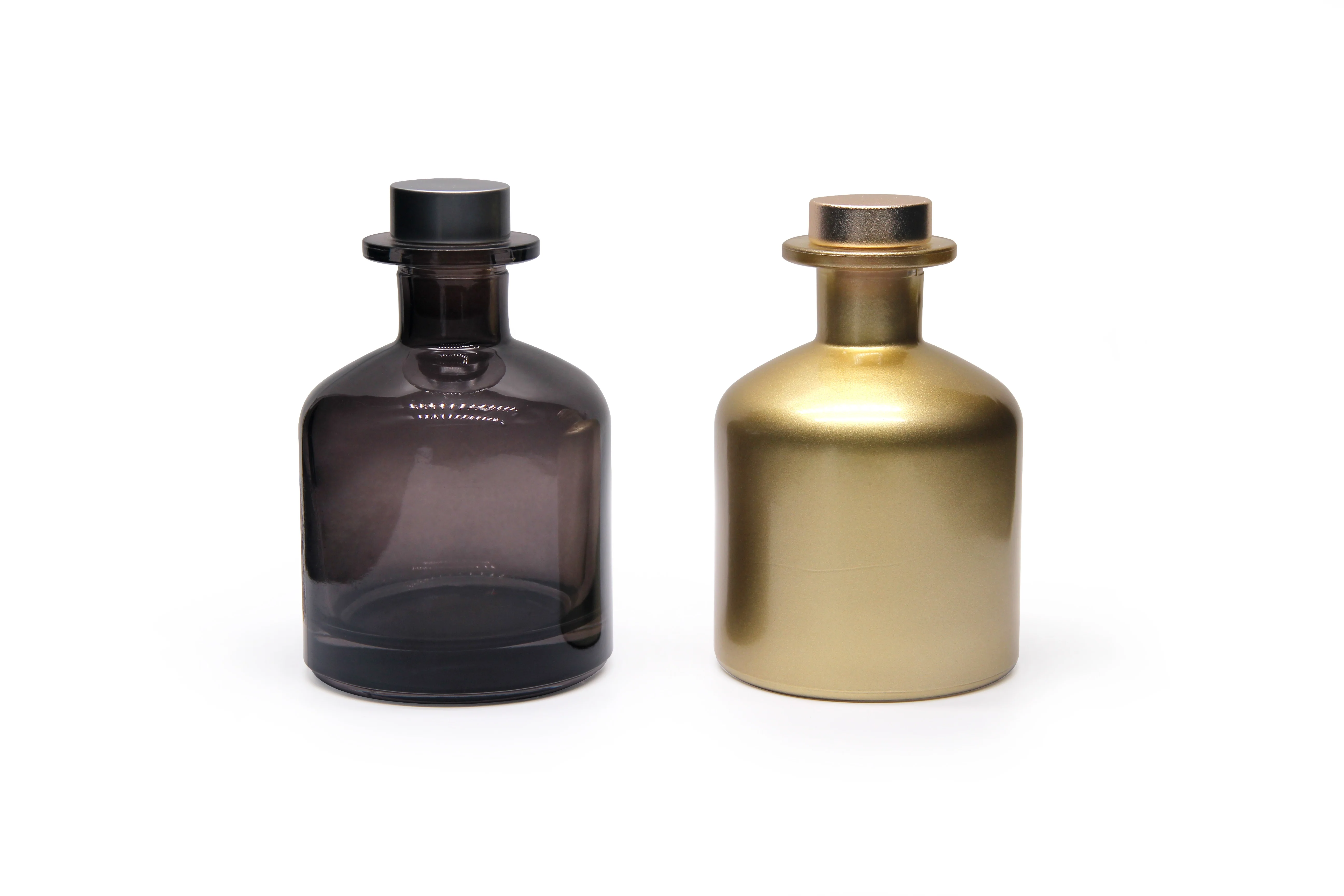 factory price classical 200ml  large capacity colour painted reed diffuser glass bottles