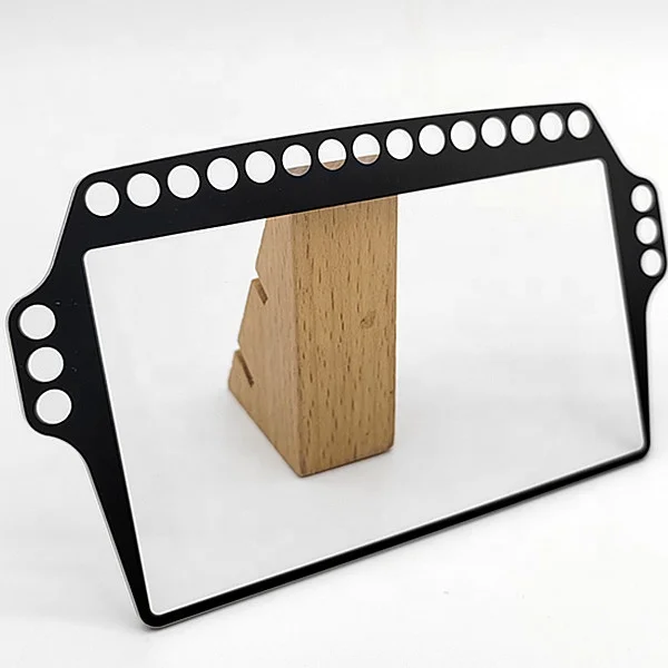 2mm  custom size tempered glass screen lcd display cover glass
