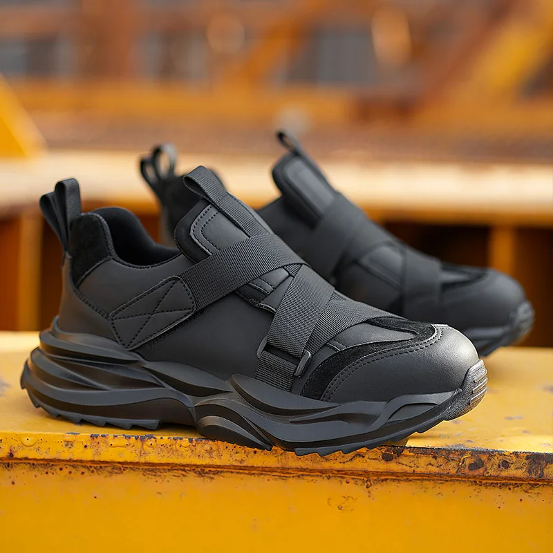 MANWEI New waterproof microfiber leather Steel Toe safety shoes for construction worker,light Black Microfiber Safety Shoes