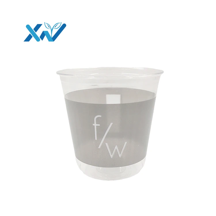Custom size print logo plastic recyclable disposable cold drink cup with pp lid from china manufacturer