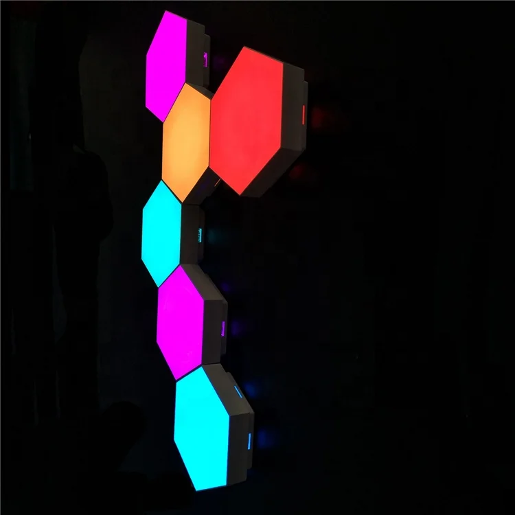  Квантовая Светодиодная лампа RGB «сделай сам» модульное шестигранное чувствительное Сенсорное освещение с дистанционным управлением креативное украшение светодиодный