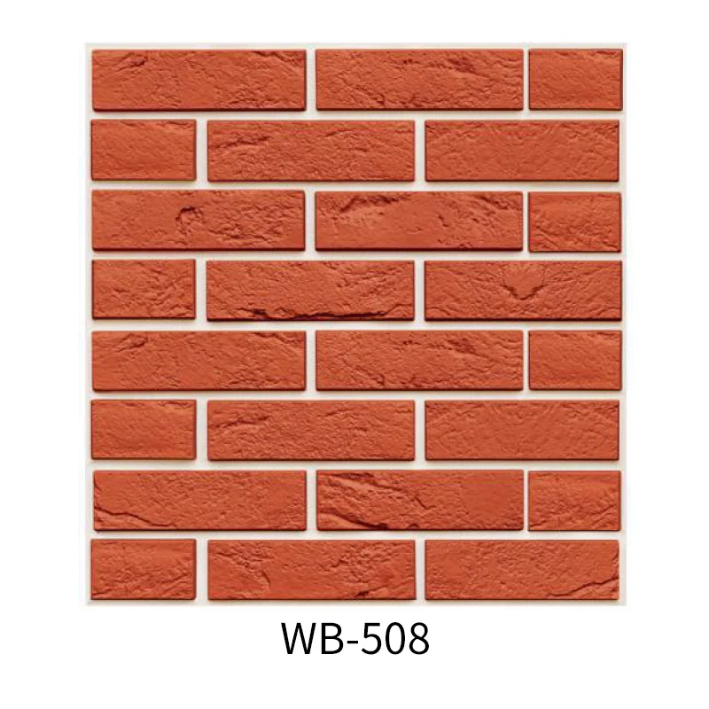 3D PVC wall panels peel and stick Faux  brick Stone Wall 30x30cm  for interior decoration