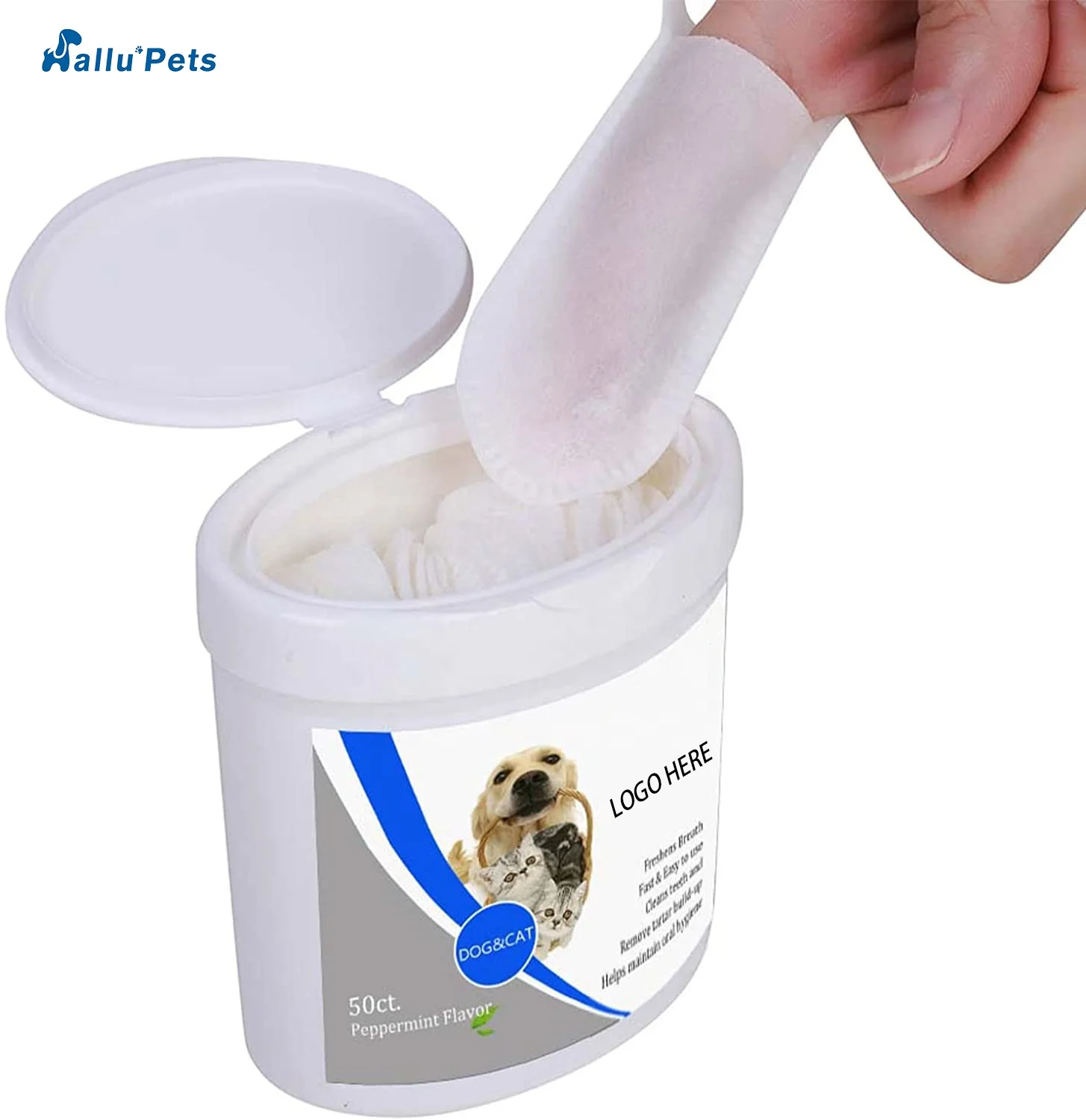 OEM Dog Cats Grooming Products Cleaner Wet Tissue for Organic Pet Ear Cleaner Wipes