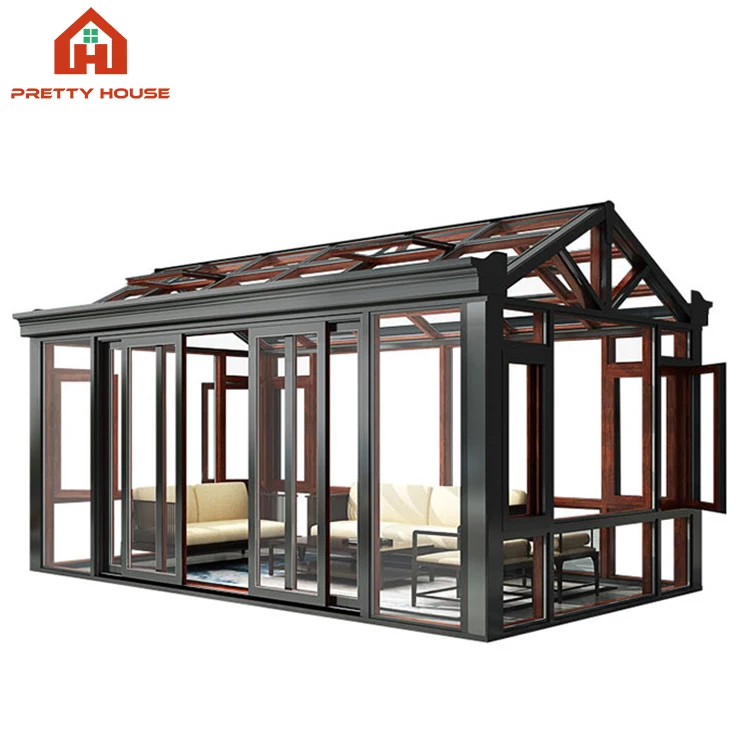 Low-E glass sunroom aluminium house garden room