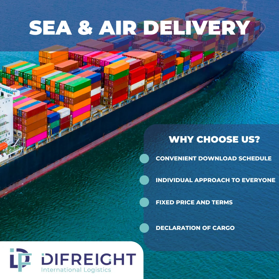 Difreight International Cheapest Sea Freight Forwarder Service Door To Door Services From China To Europe Ukraine