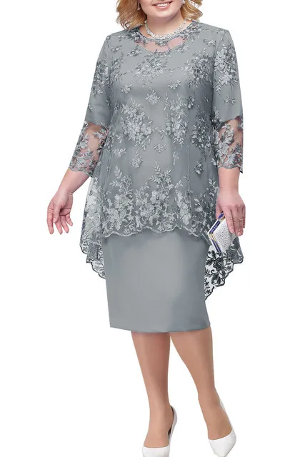Latest Hot Selling Fat Women Dresses Fashion Multi Color Plus Size Dresses