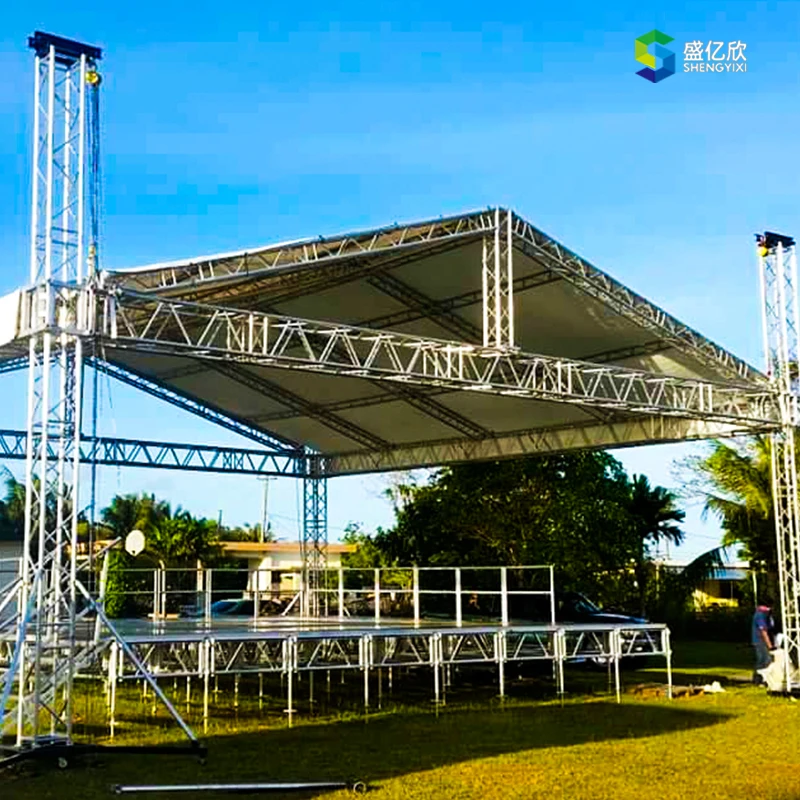 Quick Portable Space Truss Building Stage Triangle Space Truss Airport Dj Display Prefabricated Timber Roof Aluminum Trusses