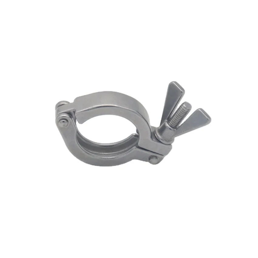 2 PC 3A/CE Sanitary Stainless Steel 304/316L  Single Pin Tri-Clamp