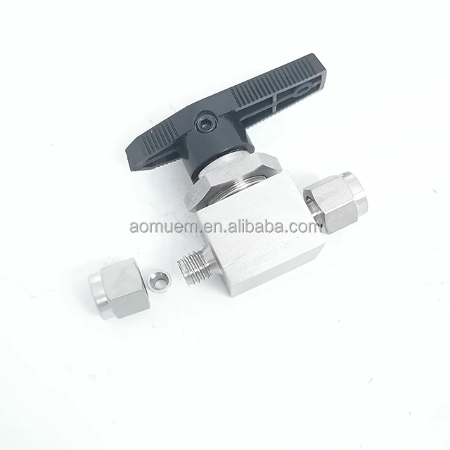 
Good price all media all material stainless steel 304 316 Duplex 2205 NPT Double ferrule ball valves 