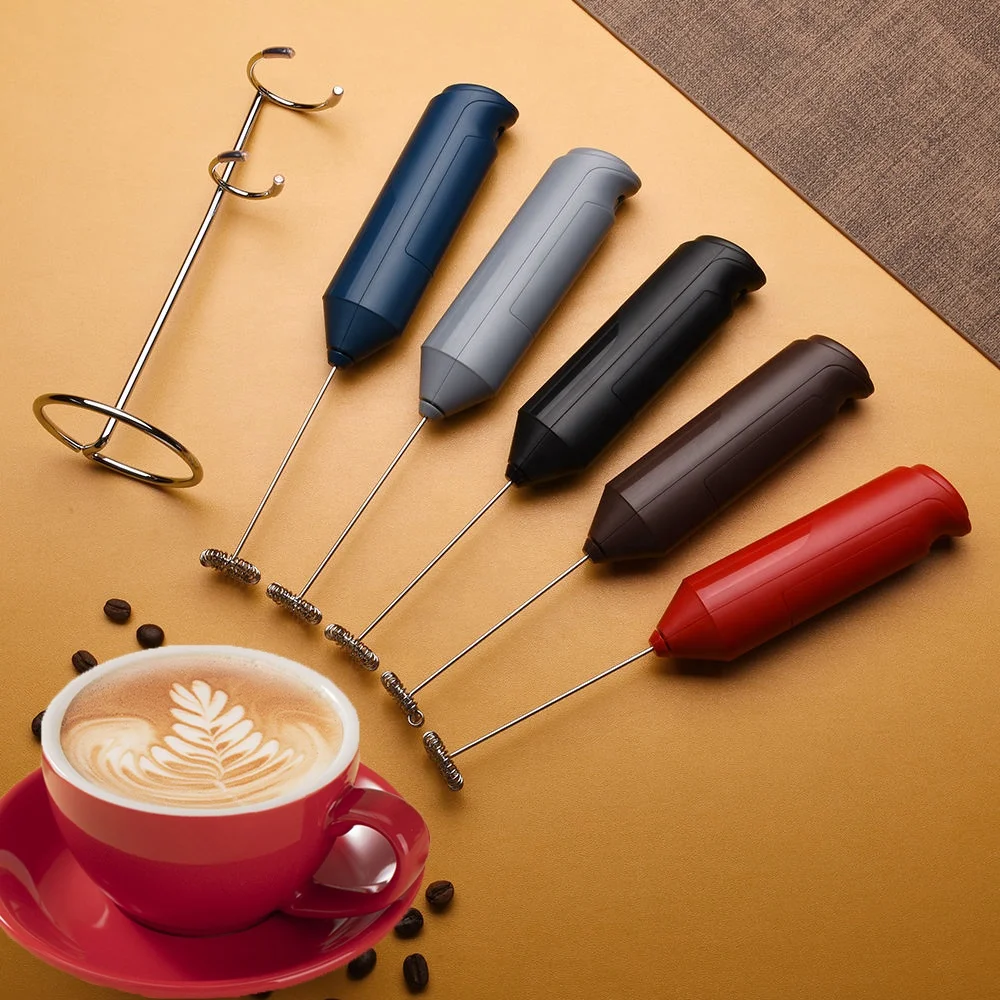 Portable foam maker coffee manual automatic usb rechargeable drinks mixer handheld frother milk electric