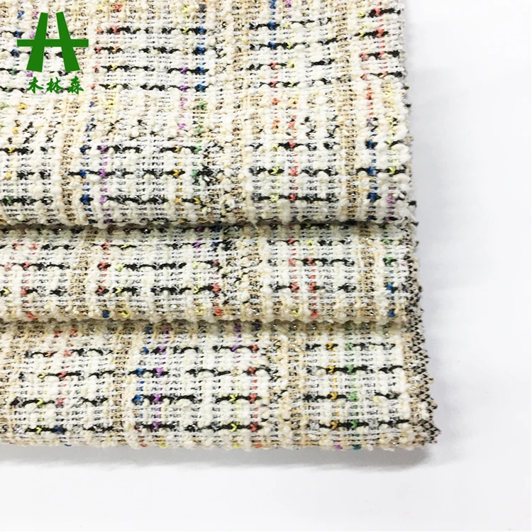 Mulinsen Textile Knit TC Spandex Fancy Stretch Jacquard Fabric Wholesale