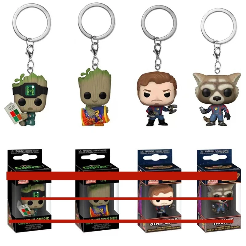 Брелок Funkopop аниме чудесный пауки человек Deadpools Funkos pops металлическая цепочка для ключей