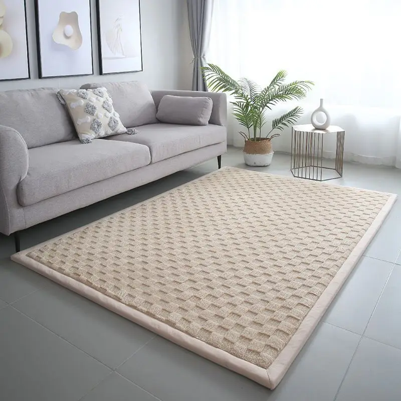Custom Super Soft Touch New Style Thicken Plush Tatami Rug Extra Large Non Toxic Baby Play Mat Memory Foam Crawling Mat