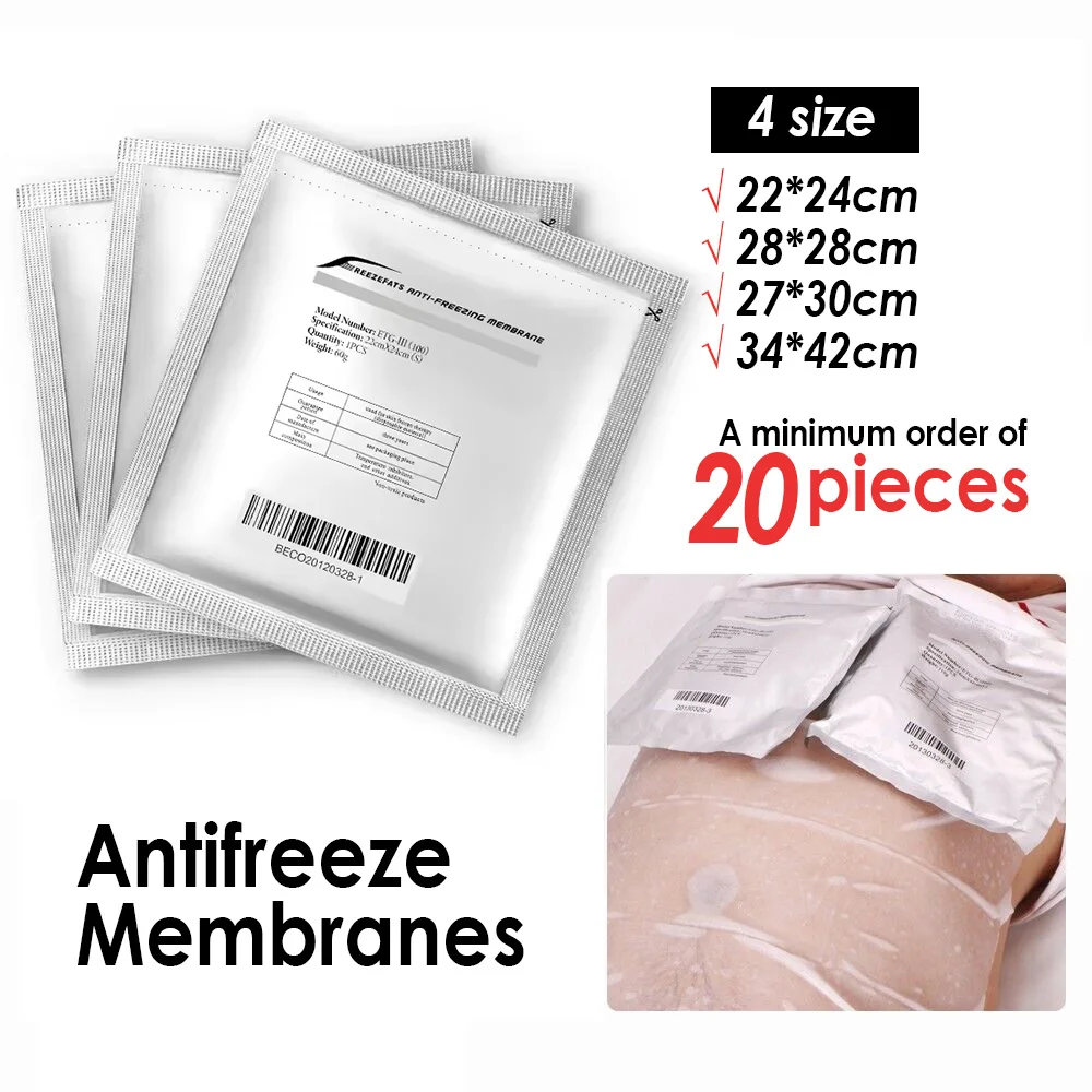 Pad Cryo Freezefats Anti Freeze Gel Pads Film Membranes Slimming Membrane For Cryolipolysis