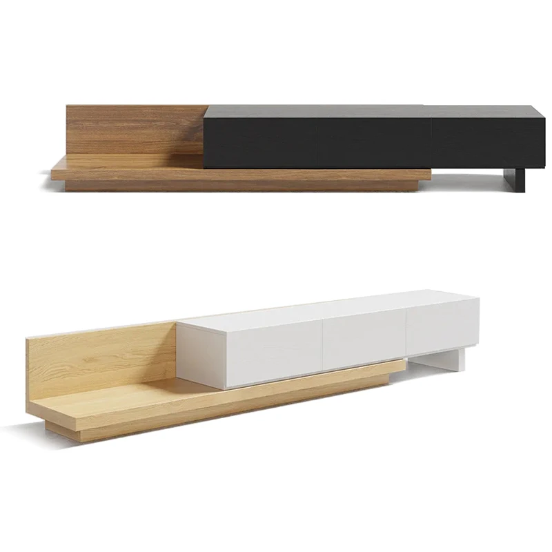 Modern living room wood mirror jewellery storage TV stand cabinets