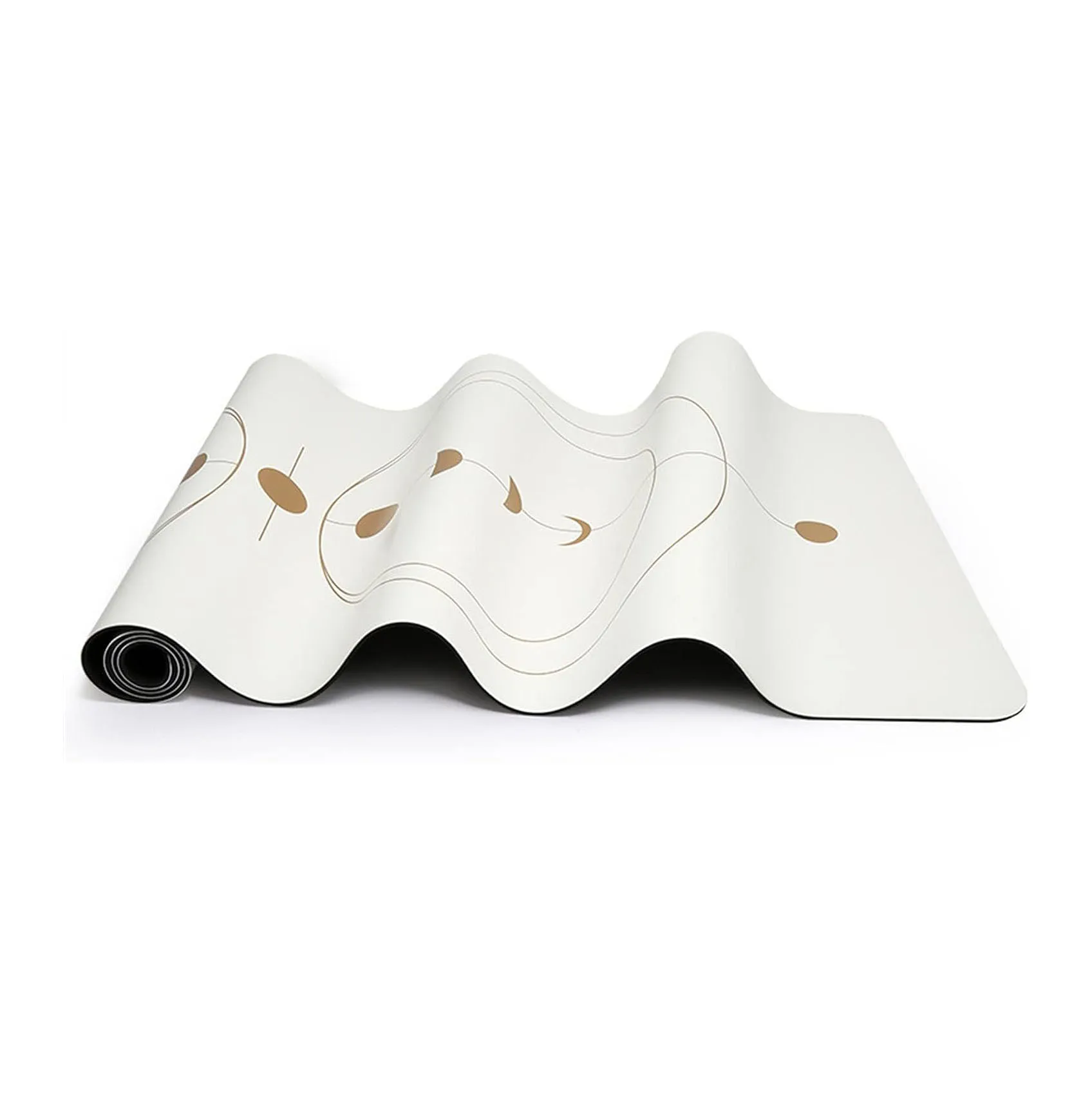 Wholesale Exercise Mat Widened Thickened Golden Fitness Pilates Training Yoga Mat Position Line Pu 7mm Yoga Mat