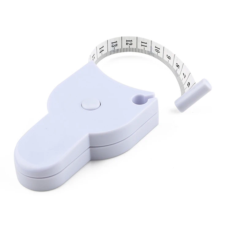 
Cheap 150cm White Retractable Fitness Fat Caliper Measuring Ruler Body BMI Calculator Measure Tape 