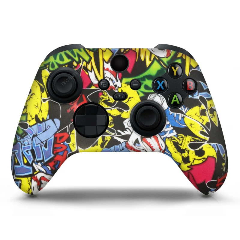 Новый силиконовый чехол, резиновый чехол для захвата геймпада Xbox серии X, камуфляжный чехол для геймпада XBOX серии S/X, камуфляжный силиконовый чехол