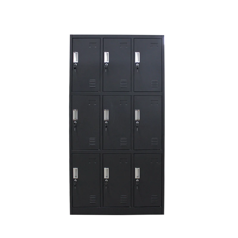 Steel Locker 9 Doors Customized Colors Multiple doors Office Furniture Manufacturer