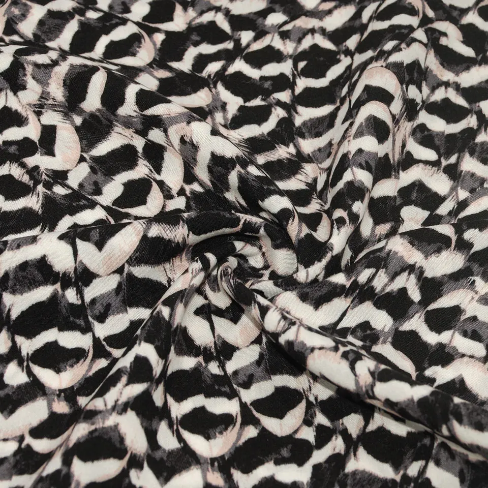 Professional custom your own designs 100% printed viscose fabric