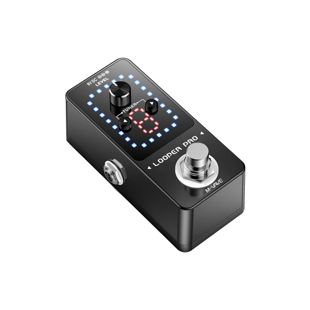LOOPER PRO GGuitar Loop Pedal 9 Loops Total 40 Minutes Recording Time Unlimited Overdubs With Tuner Function
