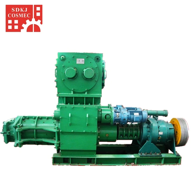 VP45 vacuum extruder China Adobe Automatic Soil Red Mud Brick Maker clay machine extruder For Sale