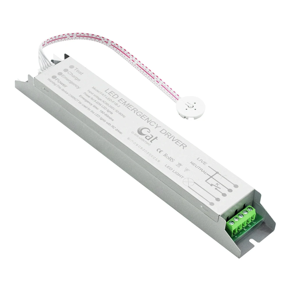 100W T8 Tube LED Driver Emergency Converter for 12V Light Metal 220V Input Voltage
