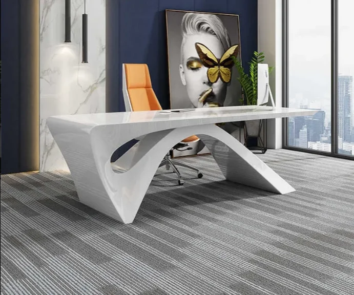 Factory Price Executive Modern Office Furniture Office Table Modern luxury dining table set Concrete