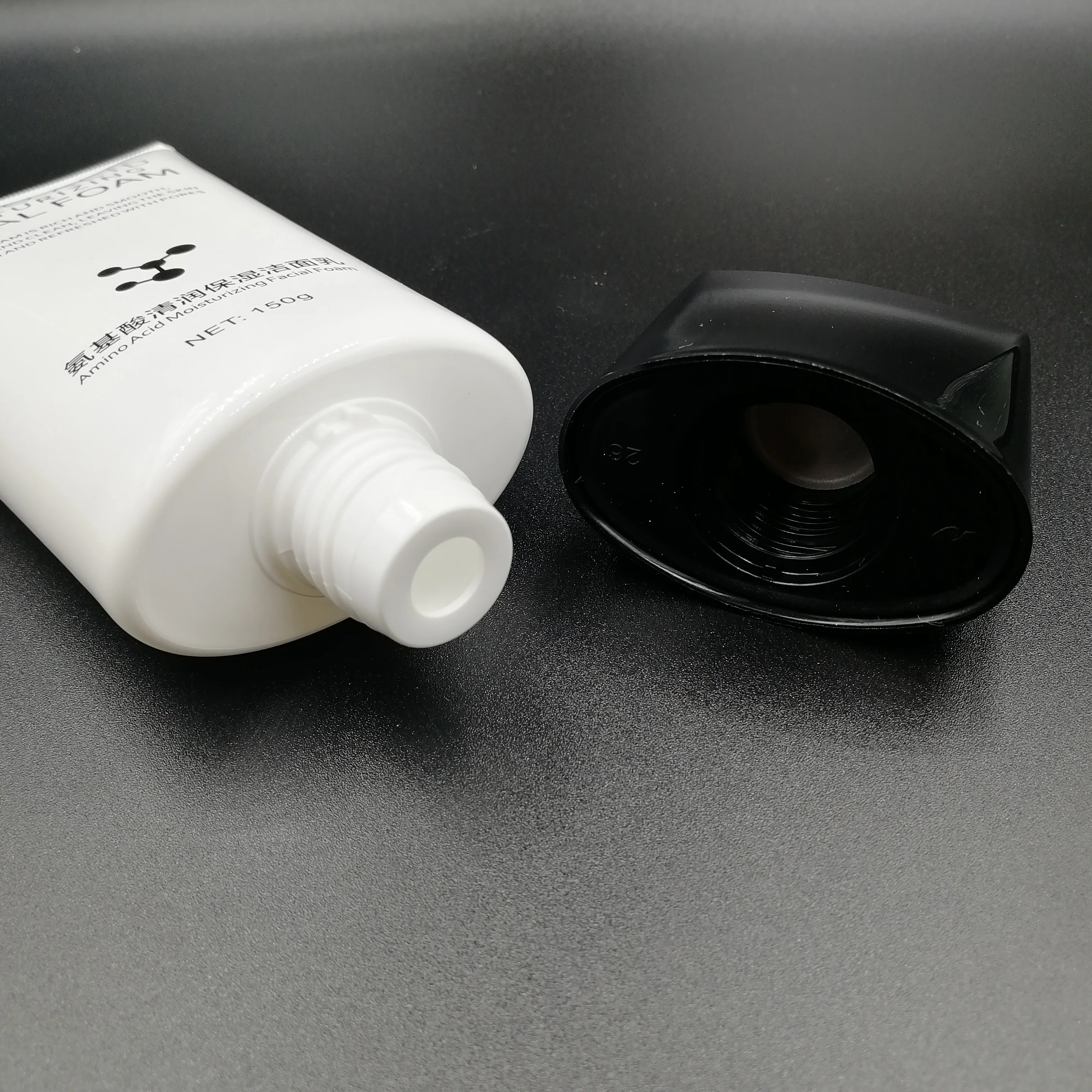 50D 150ml high quality oval tube special soft tube cosmetic packaging squeeze tube screw cap for facial cleanser hand cream skin