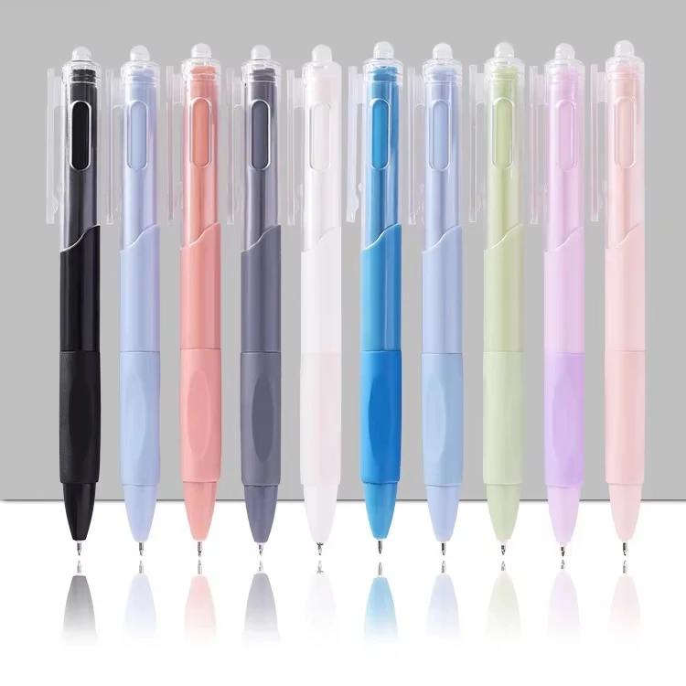 School Stationery Student Office  Quick Drying Writing Pens Grip Retractable Gel Pen