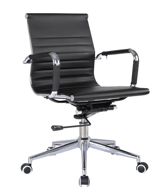 comfortable classic shot ergo study office chair pu genuine leather swivel chair