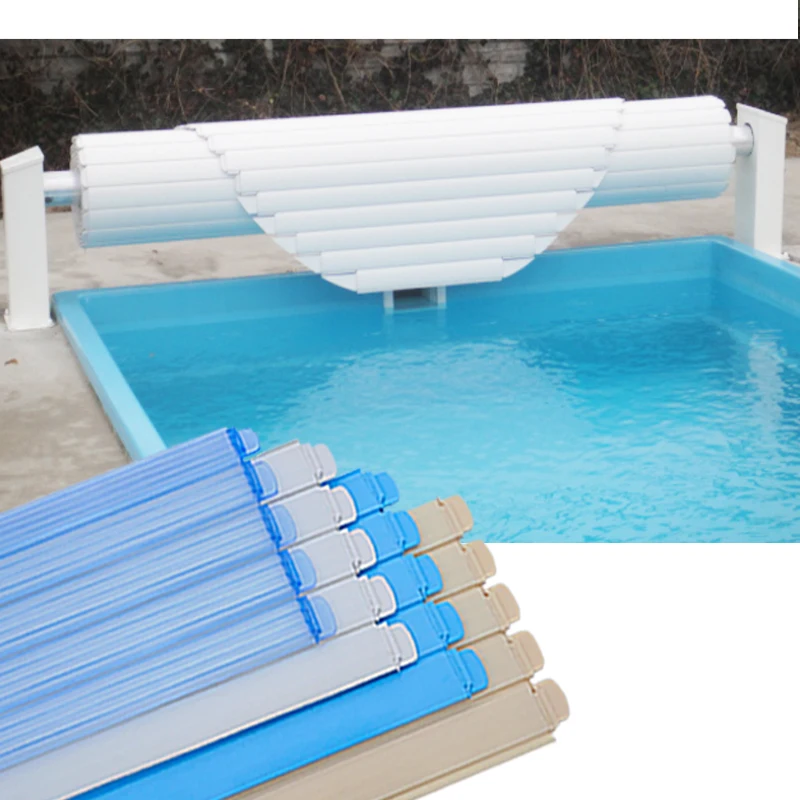Automatic decking rolling pool cover dome