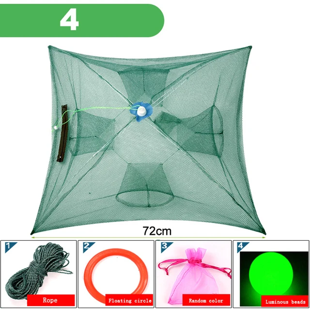 Portable 4-20 Hole Nylon Automatic Fishing Shrimp Trap Fishing Nets China For Sale