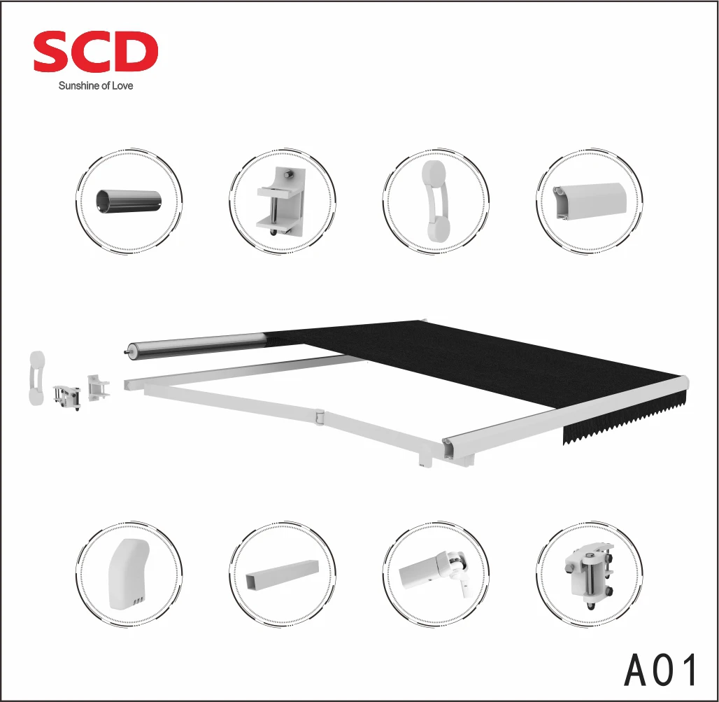 Manual retractable awning motorised folding awning arms for retractable arm accessories awning arms