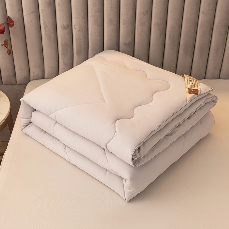 Wholesale Vintage Patchwork Quilt Bedding Baby King Comforter for Sale Australian Sheep Wool Quilt Merino Wool Jacquard Cotton