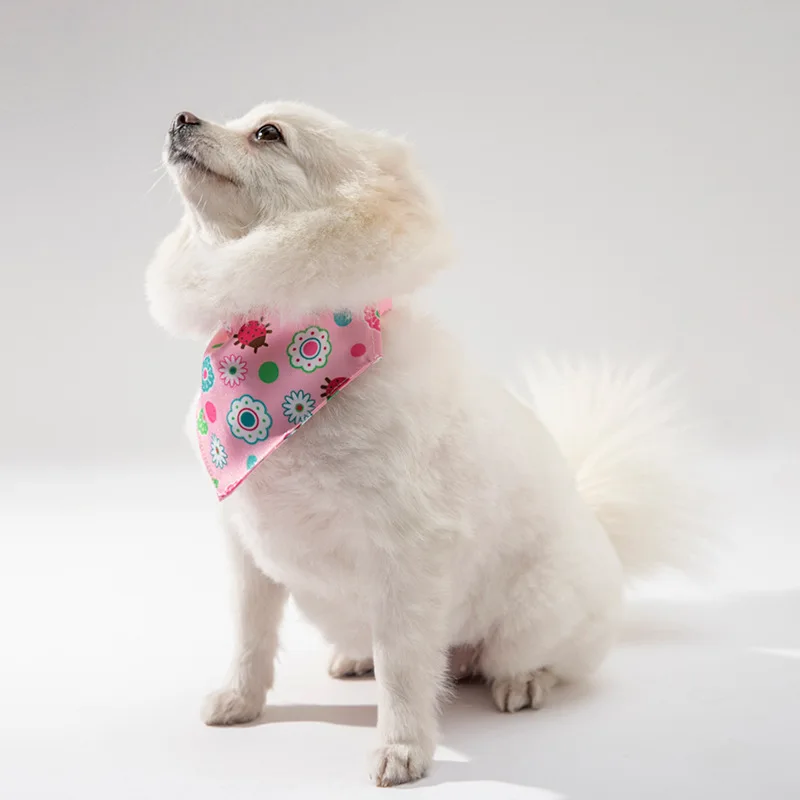 Pet Clothes Dogs Accessories Factory Price Party Decoration Dog Cat Bandanas Fashion Prints Collar Bandana Bows Bibs Wholesale