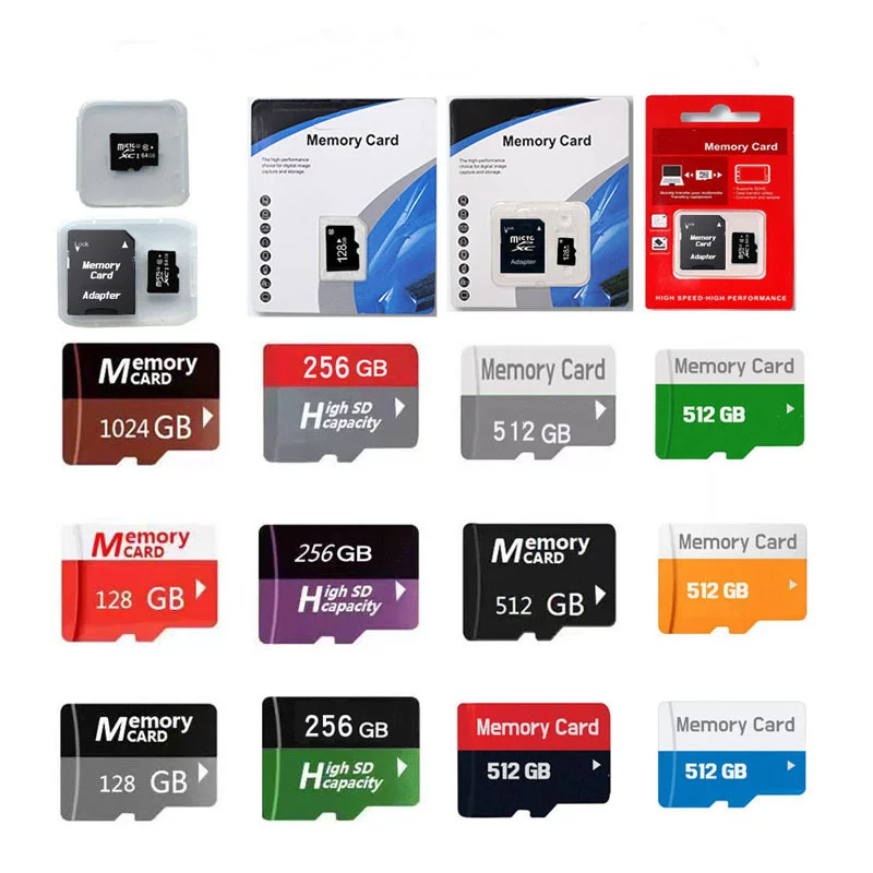 OEM Mini Evo Plus Sd Card 4gb 16gb 32gb 64gb 128gb 256gb 512g U3 Tf Storage Sd Card For Mobile Phones 4k Camera For Smart Device