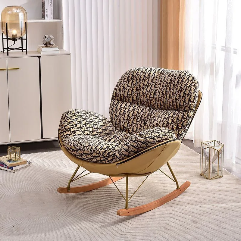 lounge leather swan chair antique leather armchair rocking armchair Lazy couch snail chair eggshell papasan chair