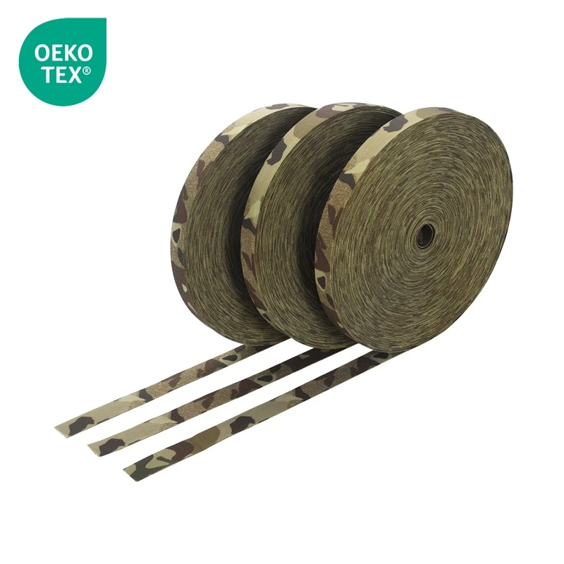 Wholesale Weaver Custom camo polyester camouflage jacquard weave webbing tactical webbing