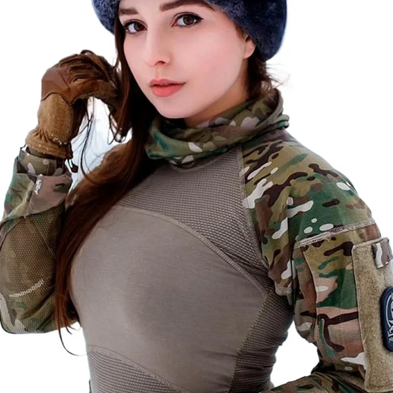 Tactical Combat Suit camo clothing for womens american camouflage uniform