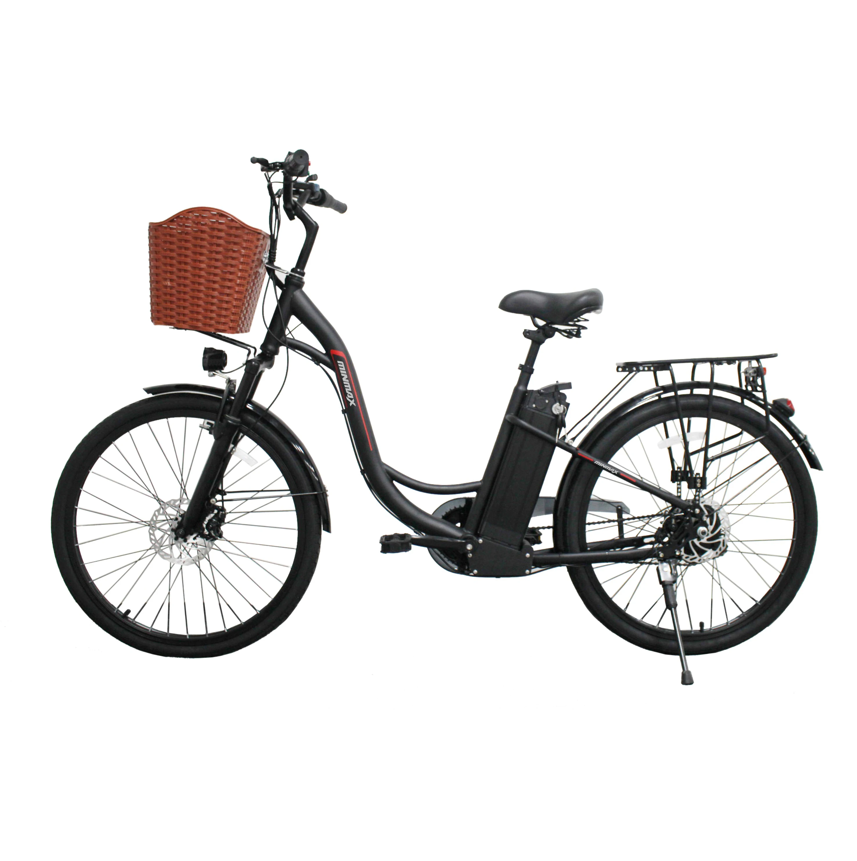 
Hot sale City 2 Wheel e-bike electric bike electric bicycles with basket 2 Seats Lithium Battery 36v 250w for adults 