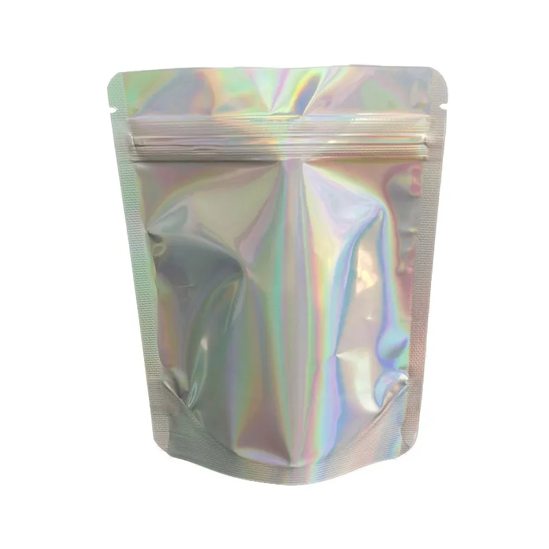 3.5 gram 4*5 inches CR Smell Proof Holographic Laser Mylar Bag in Stock