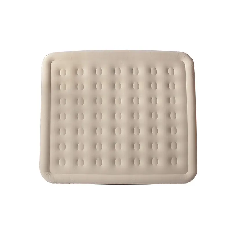 Custom Plush Elevated Air Bed PVC Inflatable Air Mattress with Built-in Electric Pump High Queen Size Air Mattress